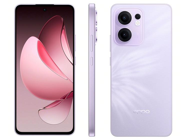Imagem de Smartphone OPPO Reno13 F 256GB Lavanda 5G 12GB RAM 6,67" Câm. Tripla + Selfie 32MP
